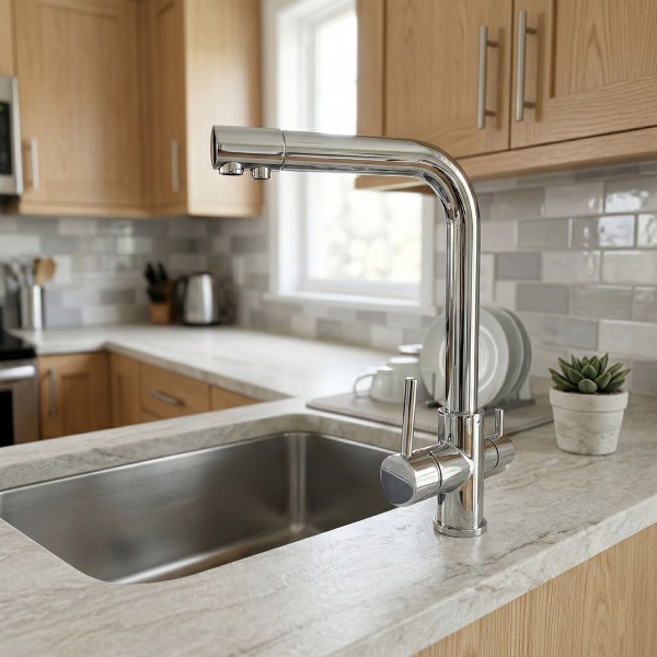 Baterie elegance 3 căi cromata